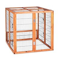 Prevue Hendryx 460PEN Pet Products Rabbit Playpen, Small, Natural