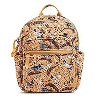 Vera Bradley Women's Cotton Small Backpack, French Hens, One Size