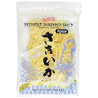 Shirakiku Prepared Shredded Squid Dried Squid Plain Flavor, 8 Ounce