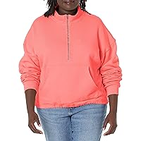 Velvet by Graham & Spencer Women's Ali Autumn Fleece Quarter Zip Sweatshirt