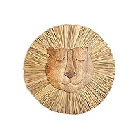 Crane Baby Safari Nursery and Toddler Room Décor, Wooden Animal Wall Décor for Boys and Girls, Lion, 21