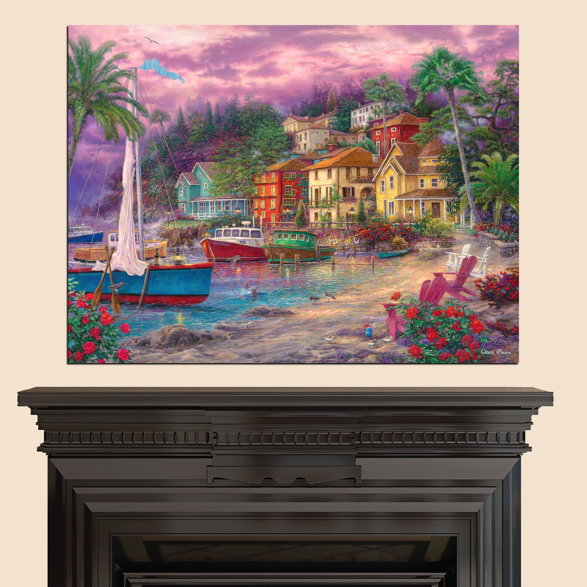 Cortesi Home 'On Golden Shores' by Chuck Pinson, Canvas Wall Art, 12