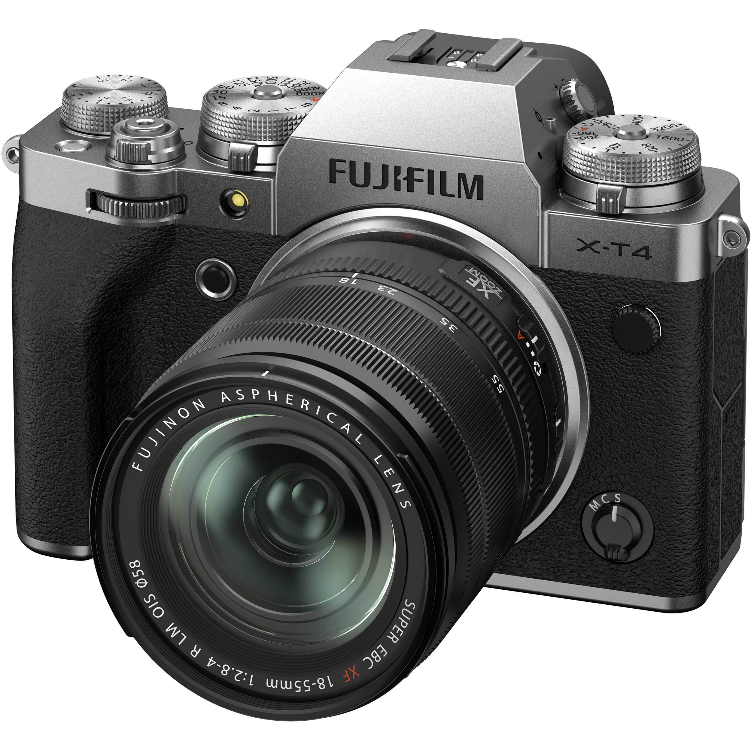Fujifilm X-T4 Mirrorless Digital Camera XF18-55mm Lens Kit - Silver