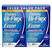 Osteo Bi-Flex Ease Advanced Triple Action with Vitamin D Joint Supplements, Mini-Tablets, 28 Count, Pack of 2