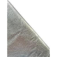 Metallic Cow Leather (Silver, 20 Square Feet (Full Side))