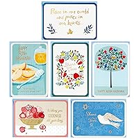 Hallmark Tree of Life Rosh Hashanah Card Assortment, Peace In Our Hearts (24 Cards with Envelopes)