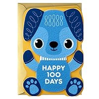 Eight Bamboo Baby's First 100 Days Card for Baby Boy (Welcome to the World)