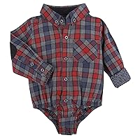 Andy & Evan Boys' Multi Check Flannel Shirt-Toddler