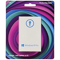 [OLD VERSION] Windows 8 Pro Upgrade 32/64 Bit (Product Key Card) - w / Free Updates to 8.1 Pro - And Free Updates to Windows 10 (when released)