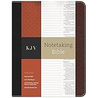 KJV Notetaking Bible, Black/Brown Bonded Leather Hardcover, Black Letter, Wide Margins, Journaling Space, Single-Column, Reading Plan, Easy-to-Read Bible MCM Type KJV Notetaking Bible, Black/Brown Bonded Leather Hardcover, Black Letter, Wide Margins, Journaling Space, Single-Column, Reading Plan, Easy-to-Read Bible MCM Type Hardcover