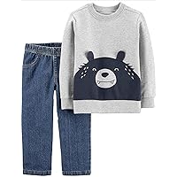Carter's Baby Boy's 2-Piece Pullover Sweatshirt and Pants Set
