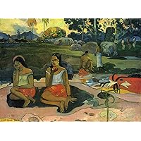 4 Wall Art Nave Nave Moe Sacred Spring Post-Impressionism Primitivism Paul Gauguin Paintings in Oil - Famous Room Decor -02, 50-$2000 Hand Painted by Art Academies' Teachers
