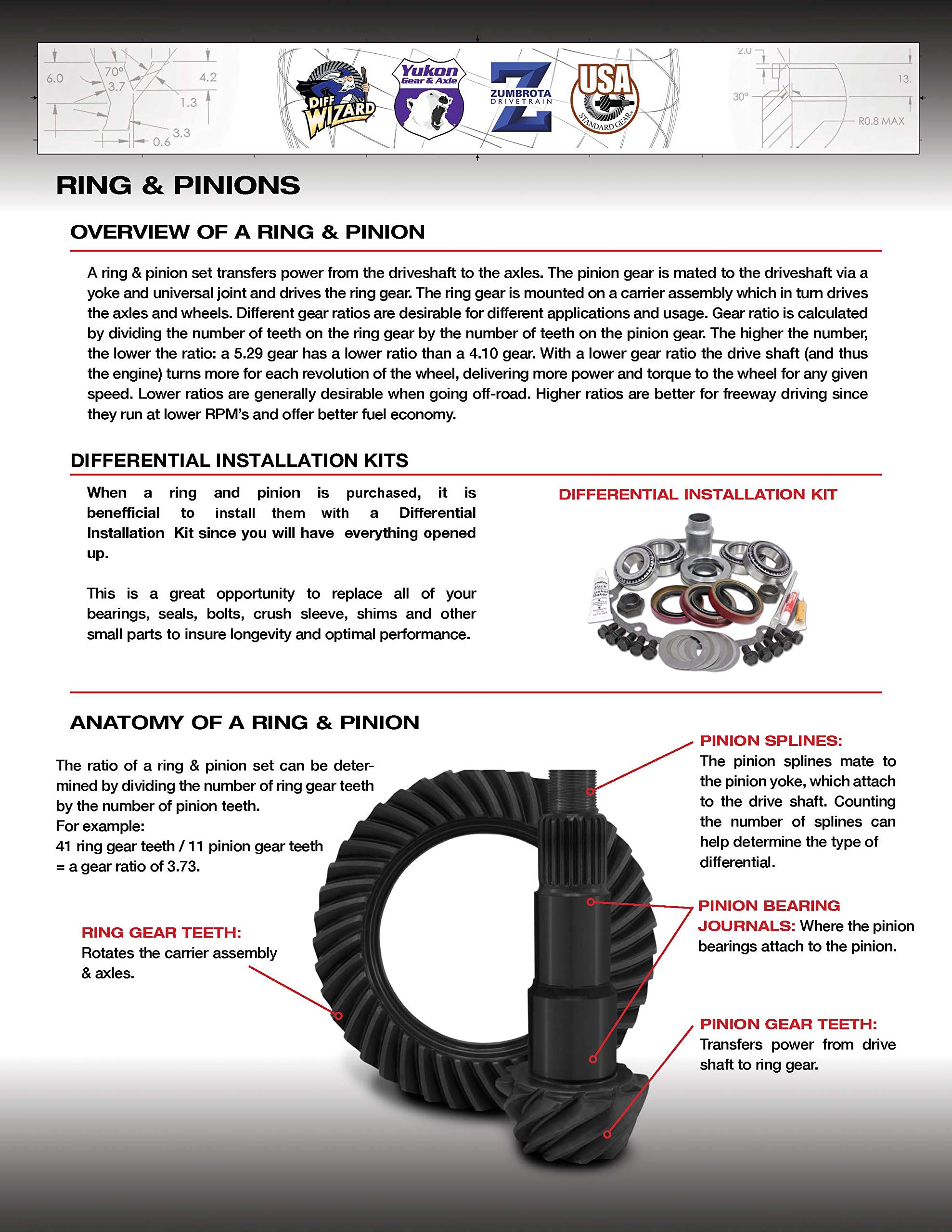 Yukon Gear & Axle (YG GM8.2-373) High Performance Ring & Pinion Gear Set for GM 8.2 Differential
