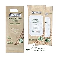 Dr. Talbot's Eco Bamboo Baby Tooth and Gum Wipes Naturally Inspired With Citroganix, 2-pack, 96 count