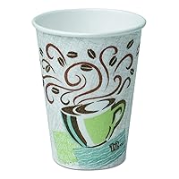 Georgia-Pacific PerfecTouch 5342DX WiseSize Coffee Dreams Insulated Paper Cup, 12oz Capacity (Case of 20 Sleeves, 25 per Sleeve)