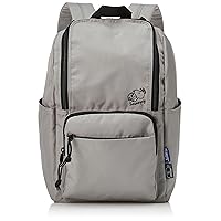 SNOOPY(スヌーピー) Women Square Zip Backpack RE-PET GY Simple Snoopy, Gray (SPZ-3268), One Size