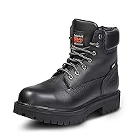 Timberland PRO mens Direct Attach 6 Inch Steel Safety Toe Waterproof Insulated Work Boot, After Dark Full-grain Leather, 12 US