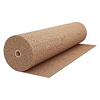 QEP 72002 Cork Plus Sound Dampening Underlayment Roll-200 sq 4 Wide x 50 ft. Long x 6 mm Thick