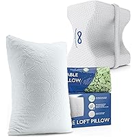 Everlasting Comfort Knee Pillow & Adjustable Loft Pillow King - Ultimate Sleep - Reduce Aches, Improve Posture, and Sleep Healthily