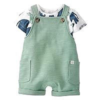 little planet by carter's unisex-baby 2-piece Organic Cotton Shortall SetPlaywear Set