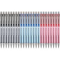 Pilot Better Ball Point Retractable Pen Assortment, Fine Point, 8 Each Black, Blue, and Red (24 Pens Total)