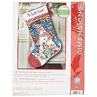 Dimensions Needlecrafts Counted Cross Stitch, Cute Carolers Stocking