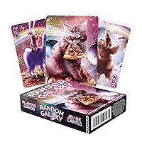 AQUARIUS Random Galaxy Playing Cards - Sloths, Llamas, Cats, Lasers & More - Themed Deck of Cards for Your Favorite Card Games - Officially Licensed Merchandise & Collectibles