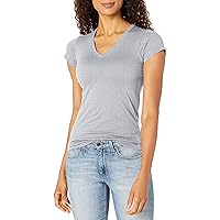Women's Fine Jersey V-Neck Longer Length T-Shirt