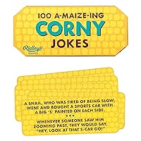 Ridley’s 100 A-maize-ing Corny Joke Cards – Includes 100 Jokes for Kids and Adults, Funny Jokes for Family-Friendly Fun – Makes a Great Gift Idea