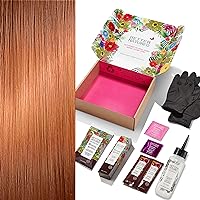 8NRG Natural Rose Gold Blonde Permanent Hair Color Dye Kit (Color, Developer, Barrier Cream, Gloves, Cleaning Wipe, Shampoo and Conditioner) Radiant Color that Lasts up to 8 Weeks