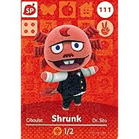 Nintendo Animal Crossing Happy Home Designer Amiibo Card Dr. Shrunk 111/200 USA Version