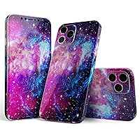 Full Body Skin Decal Wrap Kit Compatible with iPhone 8 (Screen Trim & Back Skin) - Bright Trippy Space