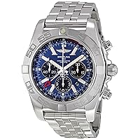 Breitling Herren-Armbanduhr AB041012/C835SS Chronomat GMT blaues Zifferblatt, blau, Armband
