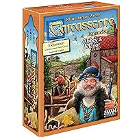 Carcassonne Abbey & Mayor Board Game EXPANSION - Unleash New Strategies and Characters! Medieval Strategy Game for Kids and Adults, Ages 7+, 2-6 Players, 45 Minute Playtime, Made by Z-Man Games