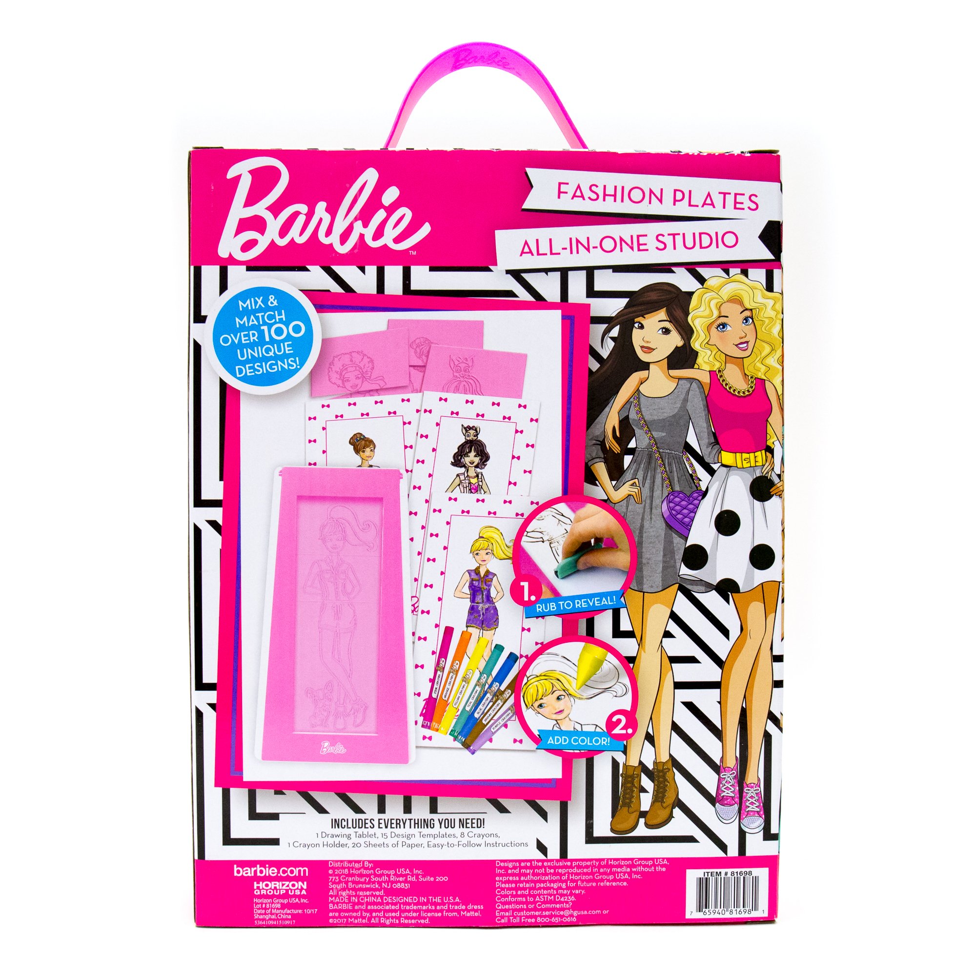 Mua Barbie Fashion Plates All in One Studio Sketch Design Activity
