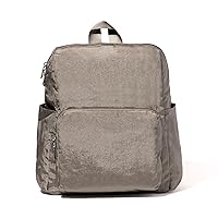 Baggallini Women's Carryall Packable Backpack, Sterling Shimmer