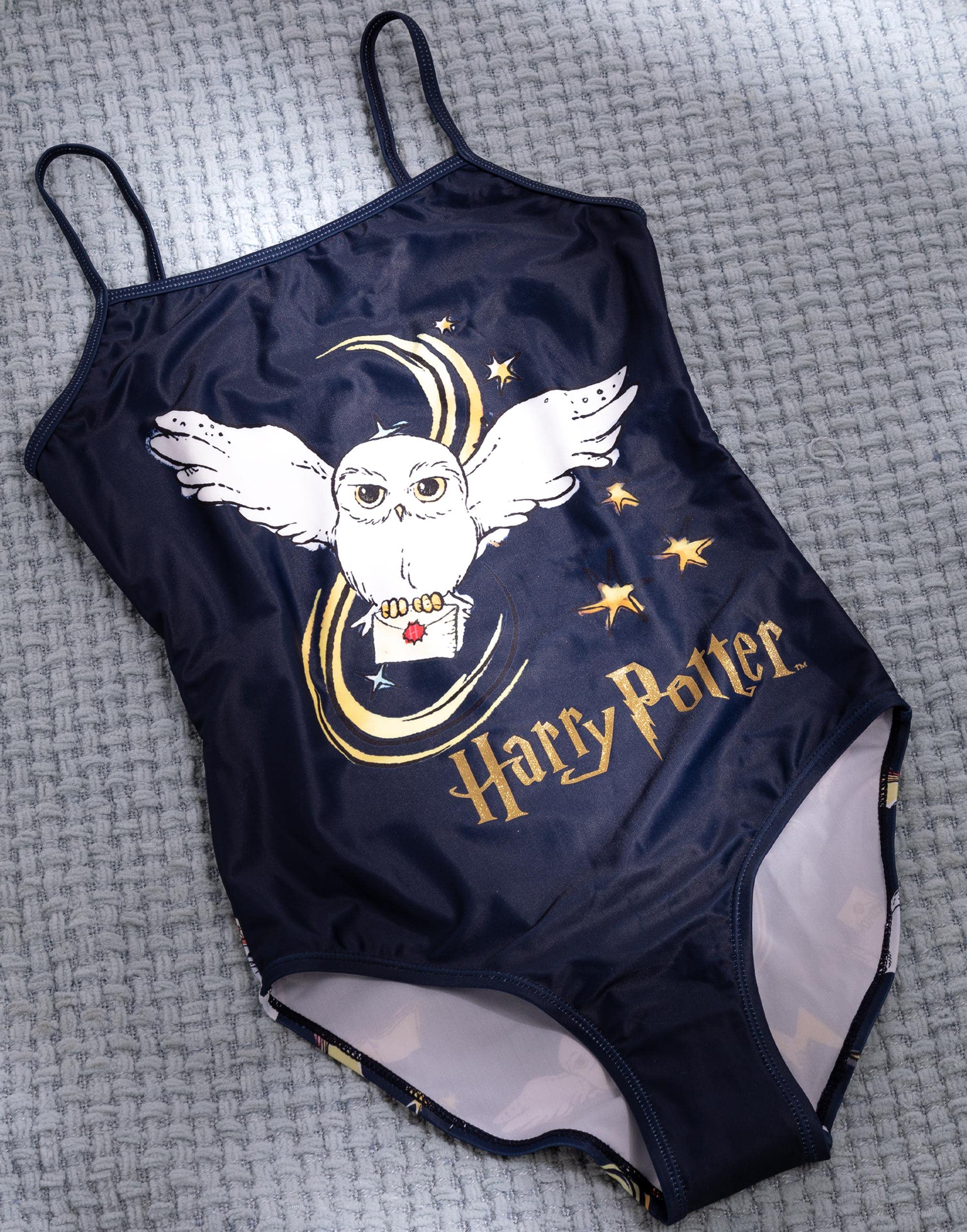 Harry Potter Swimsuits Girls Hogwarts Burgundy OR Navy Hedwig Swimwear