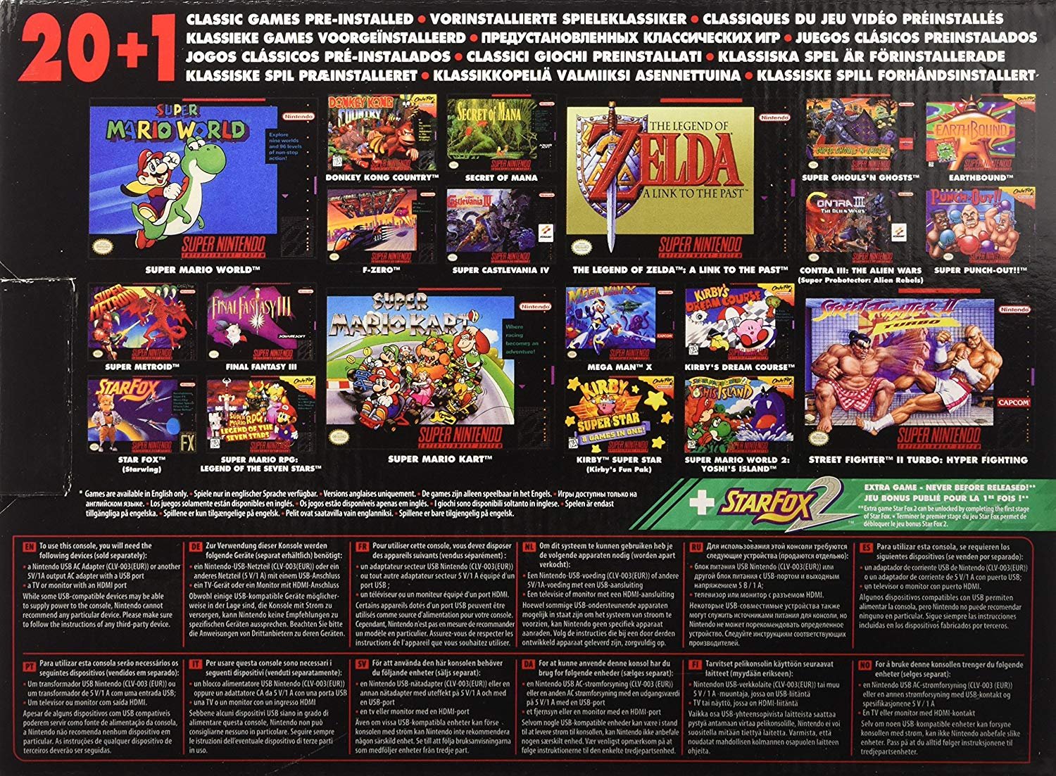 SNES Nintendo Classic Mini: Super Nintendo Entertainment System (Europe), Not Region Locked