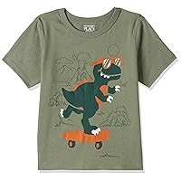The Children's Place baby boys Dinosaur Short Sleeve Graphic T shirt
