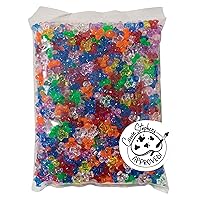 Creativity Street Plastic 3-Sided Tri-Bead Assortment, 0.43 in, Assorted Transparent Color, Pack of 1000