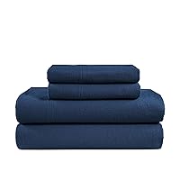 LANE LINEN 100% Cotton Flannel Sheets Set - Flannel Sheets Full, 4-Piece Flannel Bed Sheets - Lightweight Bedding, Brushed for Extra Softness,Warm, Breathable, 16