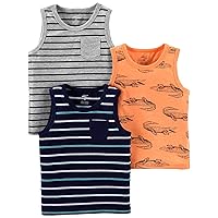 Simple Joys by Carter's Baby Boys' 3-Pack Muscle Tank Tops