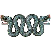 Design Toscano NG32778 Aztec Double - Headed Serpent Wall Sculpture,Full Color, 5.13
