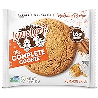 The Complete Cookie, Pumpkin Spice, Soft Baked, 16g Plant Protein, Vegan, Non-GMO, 4 Ounce Cookie (Pack of 12)