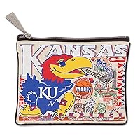 catstudio University Of Kansas Collegiate Zipper Pouch Purse | Holds Your Phone, Coins, Makeup, Dog Treats, & Tech Tools