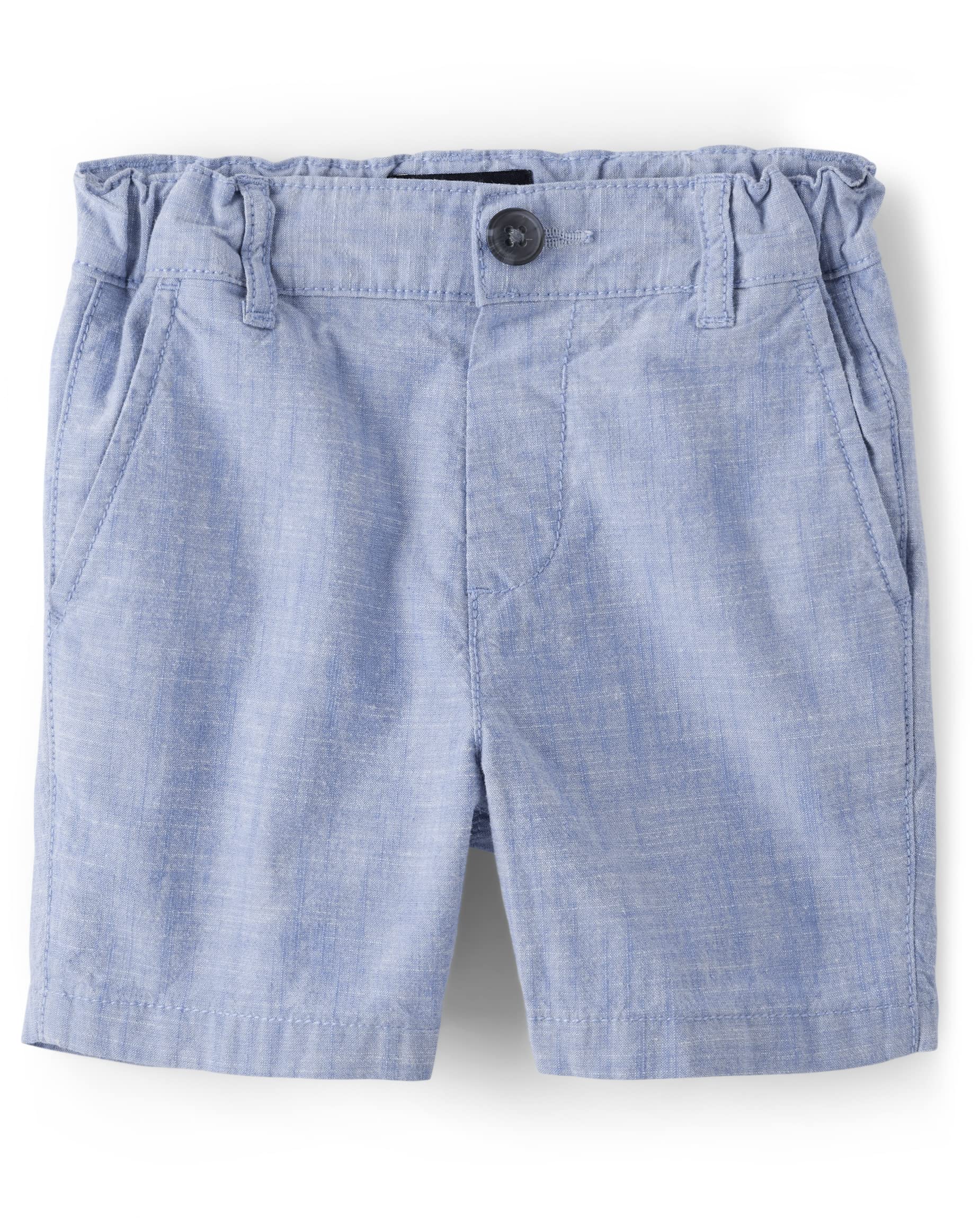 The Children's Place Baby Boys' and Toddler Chambray Shorts