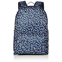 Hapitas HAP0112 405 Backpack Carry-on Available, Wide Variety of Patterns, Flower Waltz Navy