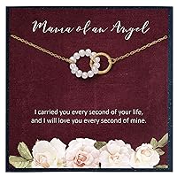 Mama of an Angel Necklace Gift for Mom Loss of Her Baby Gift for Sympathy Gift for Miscarriage Necklace Rainbow Baby Necklace for Lost of Baby