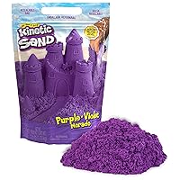Kinetic Sand, 2.5lbs Purple Play Sand, Moldable Sensory Toys for Kids, Resealable Bag, Ages 3+