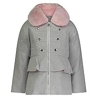 Jessica Simpson Girls' Dress Coat Jacket with Cozy Collar